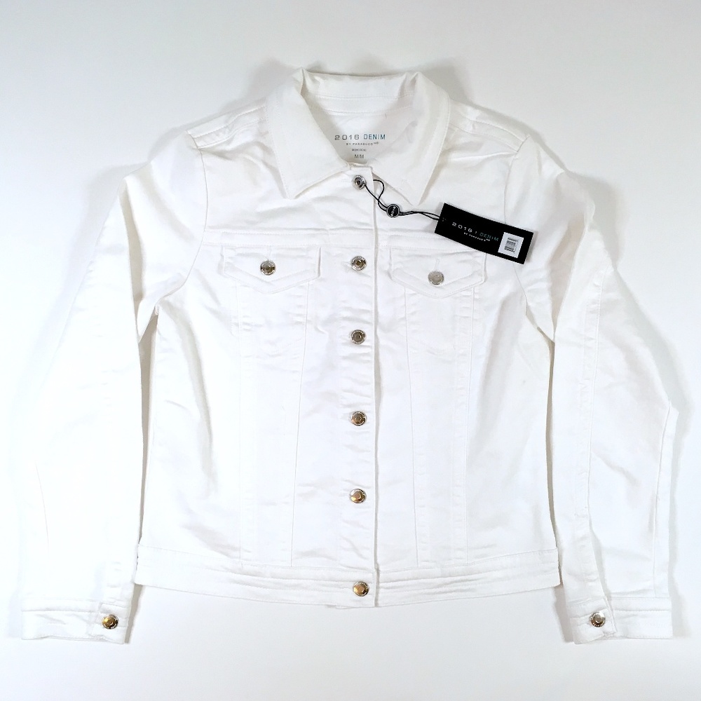 Parasuco White Denim Jean Jacket